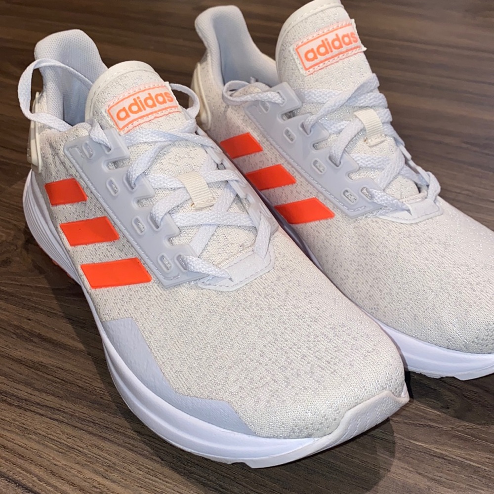 Neon Orange Adidas CloudFoam Shoes